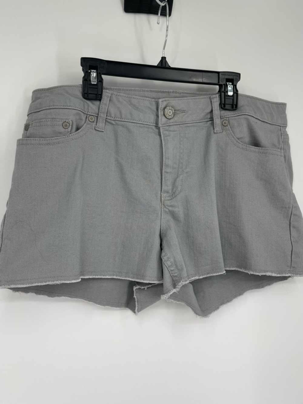 GAP Hadley Frayed Hem Denim Shorts 12 Normcore Coastal Effortless Casual Relaxed - Picture 10 of 11